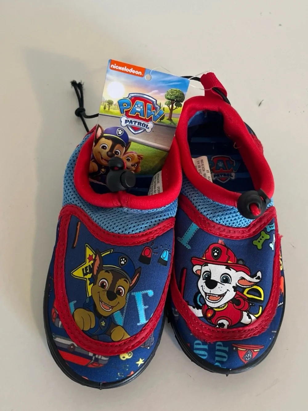 Nickelodeon Paw Patrol Toddler Kids Blue Water Shoes Size 7-8 Summer Beach NWT